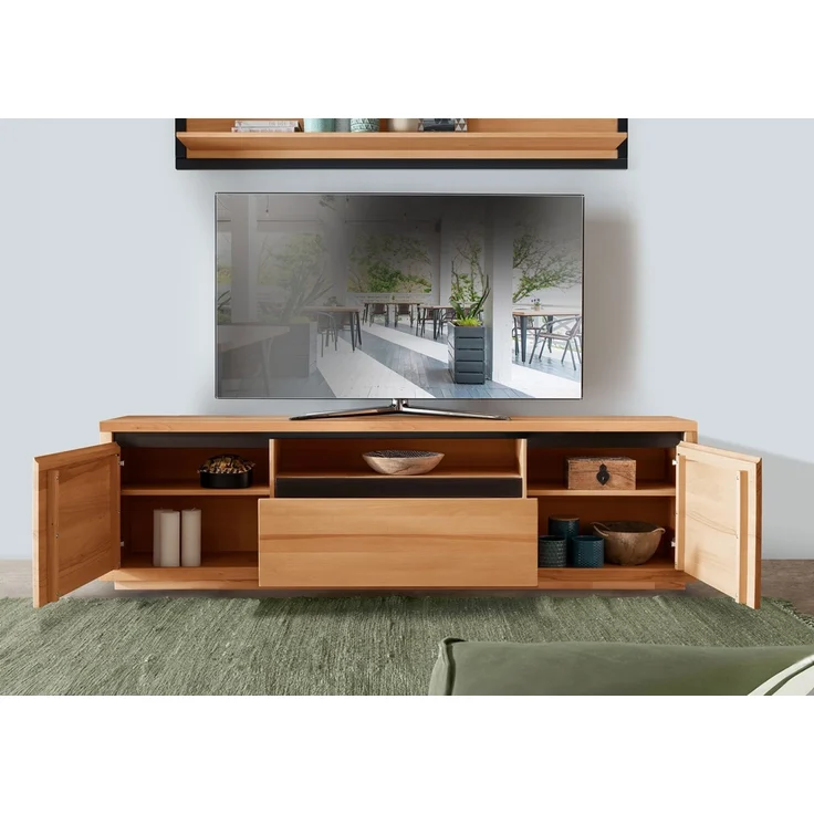 TV Board 215x56cm "Bergamo" Kernbuche geölt WZ-0159 – Bild 2