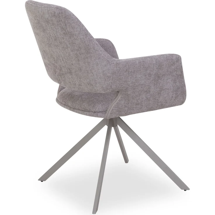 Polsterstuhl SANSIBAR PASQUALE BHT 66x87.50x61.50 cm grau Esszimmerstuhl Freischwinger Schwingstuhl – Bild 3