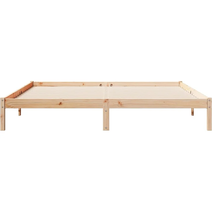 vidaXL Extra langes Massivholzbett ohne Matratze 200x220 Kiefernholz 852426 – Bild 4