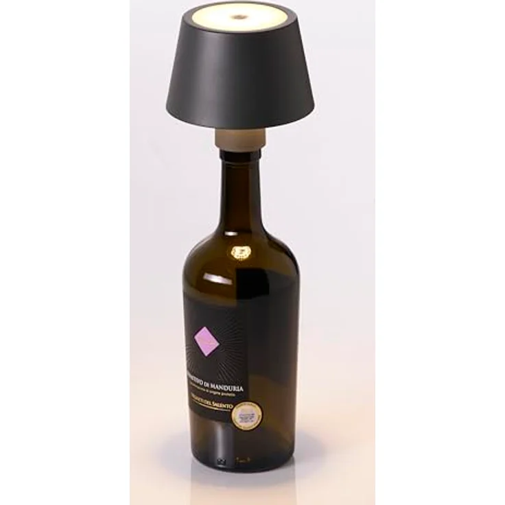 Northpoint LED Akku Tischlampe Flaschenlampe mit Touchsensor, warmweißes Licht, IP54, beige – Bild 6
