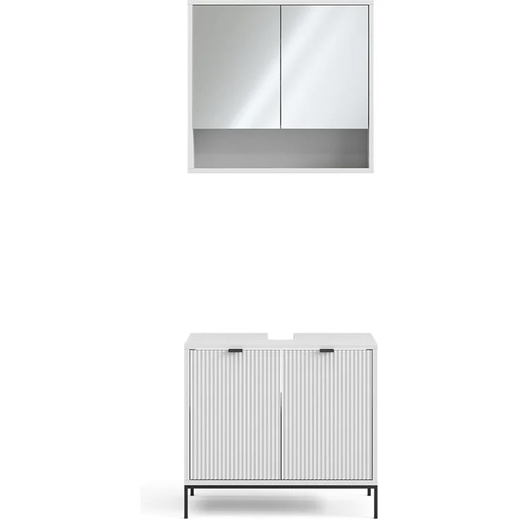 Badmöbel-Set Eliza Weiß 2-teilig Vicco – Bild 1