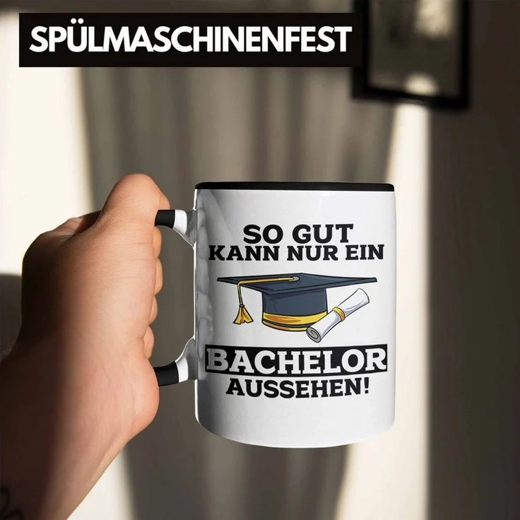 Trendation Tasse Tasse Geschenk Bestandene Bachelor-Prüfung Geschenkidee So Gut Kann Nu – Bild 4