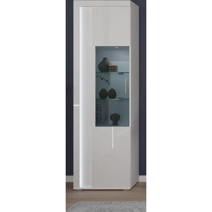 Vitrine Sunroof in weiß Hochglanz 60 x 202 cm – Bild 2