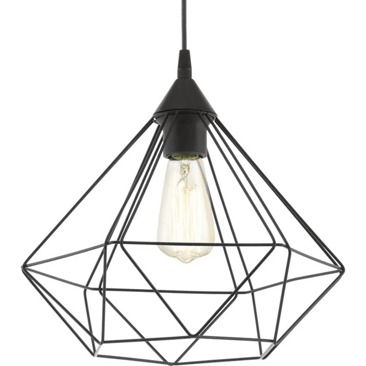 Eglo 'Tarbes' Hängeleuchte, Stahl schwarz, dimmbar, E27, 1x40W – Bild 5