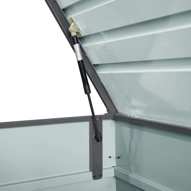 AXI Miles Gartenbox aus Metall in Anthrazit 1000 Outdoor Kissenbox für den Garten mit Boden und Schloss | Grau | Metall | 185 cm – Bild 5