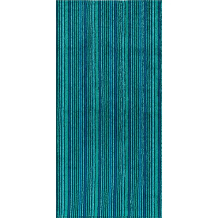Combi Stripes Duschtuch 70x140cm grün 500g/m² 100% Baumwolle