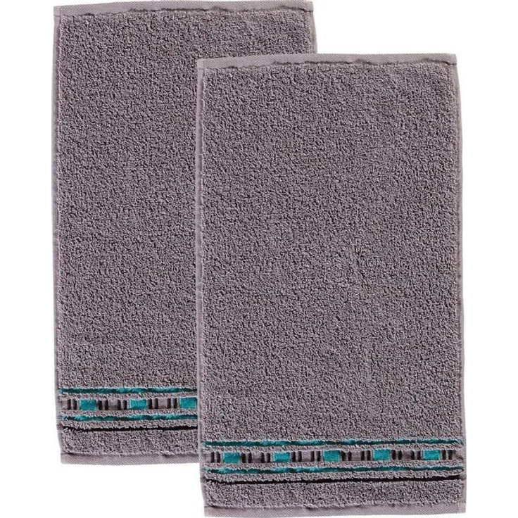 Erwin Müller Gästehandtuch Gästetuch "Achern" 2er-Pack, Frottier (2-St), Walk-Frottier Uni – Bild 4