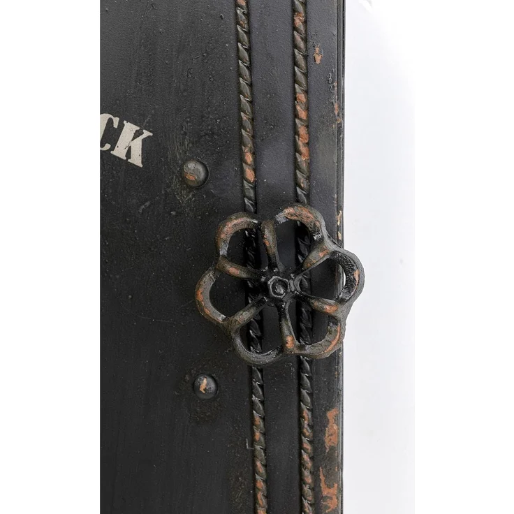 Kare Design Schlüsselkasten Safe, Schwarz, Schrank, Vintage Safe, mit 6 Haken, Stahl, klein, 31x24x13 cm (H/B/T) – Bild 10