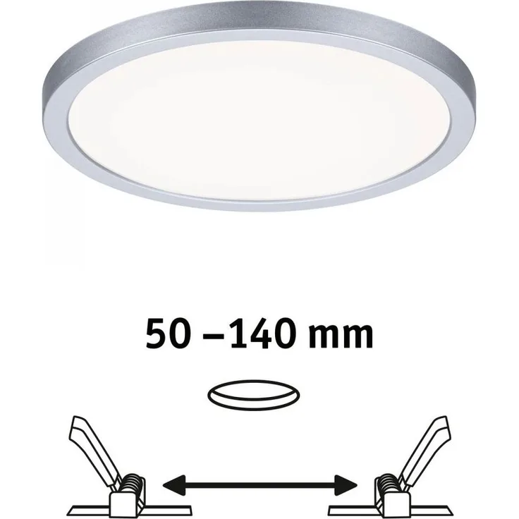 Paulmann No. 93038 LED Einbaupanel Areo VariFit IP44 rund 175mm Chrom matt 4000K