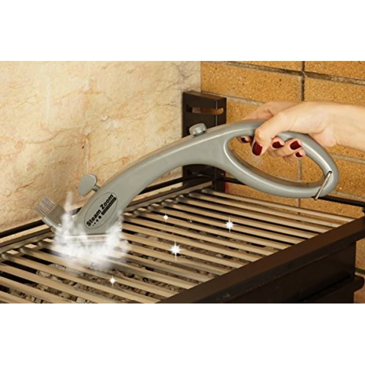 Steam Zoom Grill Cleaner Grillreiniger, mit Edelstahlborsten, Grau – Bild 3