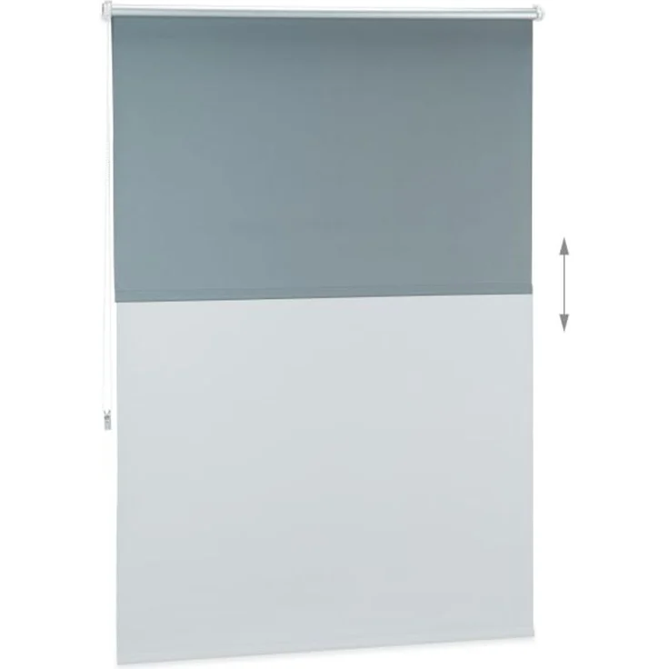 Relaxdays 2x Dunkelrollo grau 60-120cm 110x160cm – Bild 5