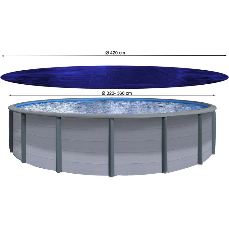 Quick Star Pool-Abdeckplane Rund 200g/m², Sommer & Winter Poolabdeckung, UV-Resistent – Bild 2