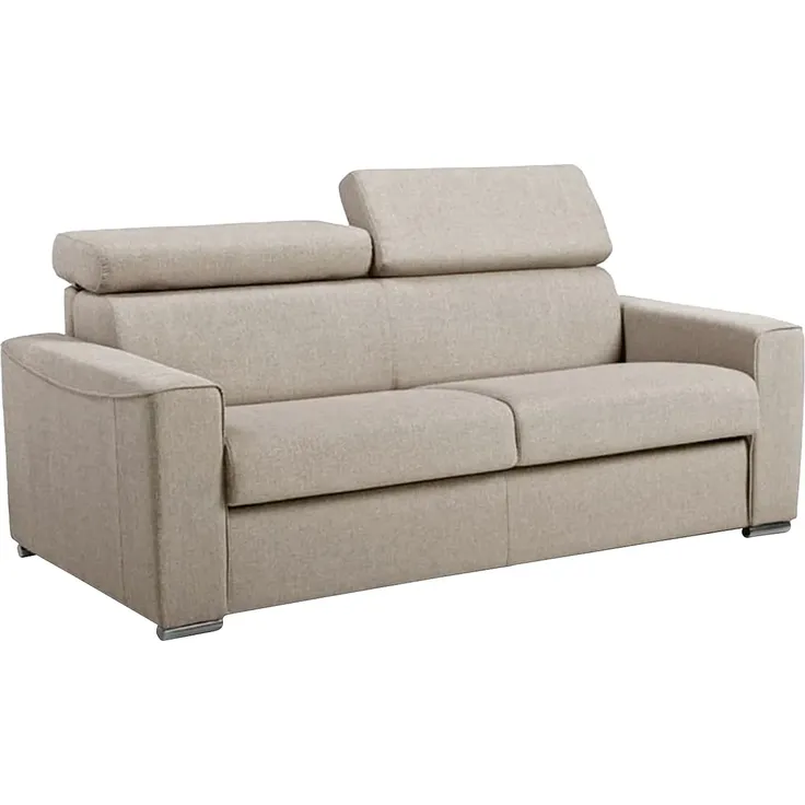 Vente-unique - VIZIR Sofa Stoff Beige - B 223 cm94 cm x H 110 cm95 cm x L 196 cm – Bild 2