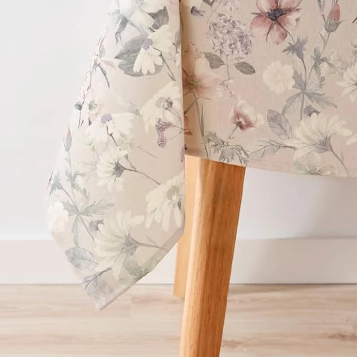Belum Tischdecke mit Fleckenabweisend, Größe 155 x 155 cm, extraweich, Mehrfarbig, 100, Stoff 100% Bio-Baumwolle, Modell 0120-391 – Bild 4