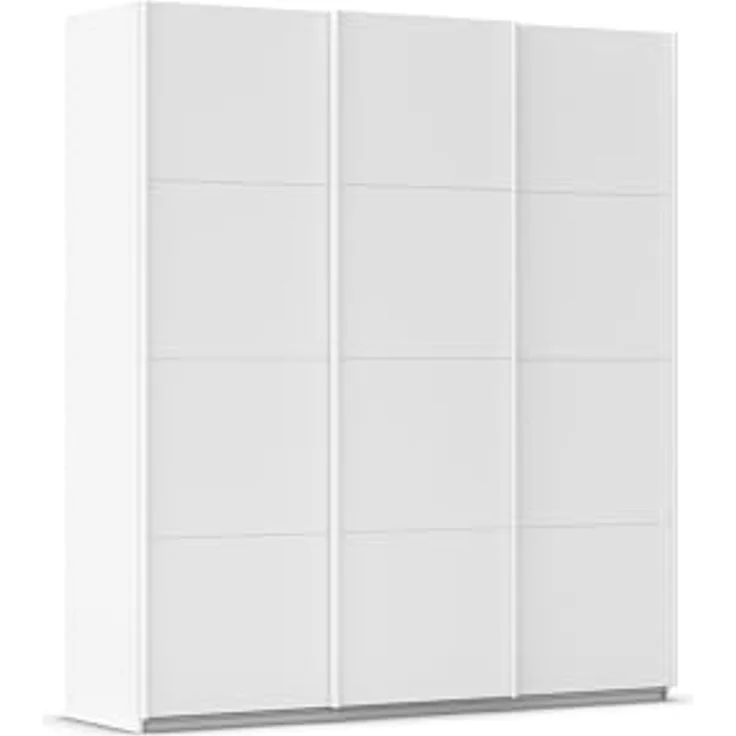 Rauch Möbel Kulmbach, Kleiderschrank mit Schwebetüren für Schlafzimmer, Kinderzimmer, Jugendzimmer, Garderobe, Flur, 3-türig, Zubehör Classic, Farbe Weiß, Breite 203 cm – Bild 1