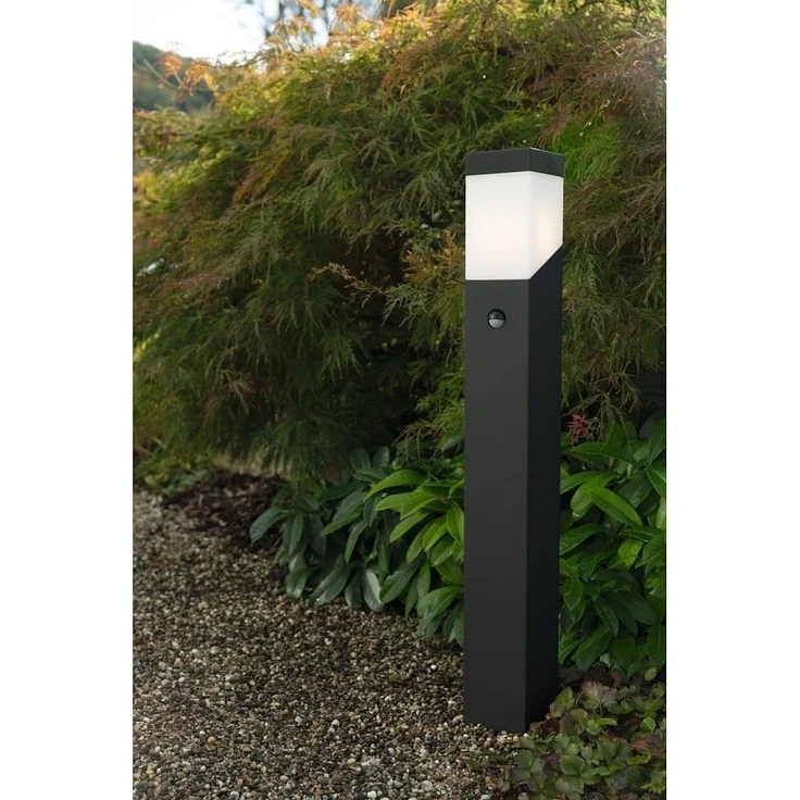 Heitronic Nr. 37383-HE Standleuchte Madeleine mit Sensor anthrazit E27 IP44 – Bild 2
