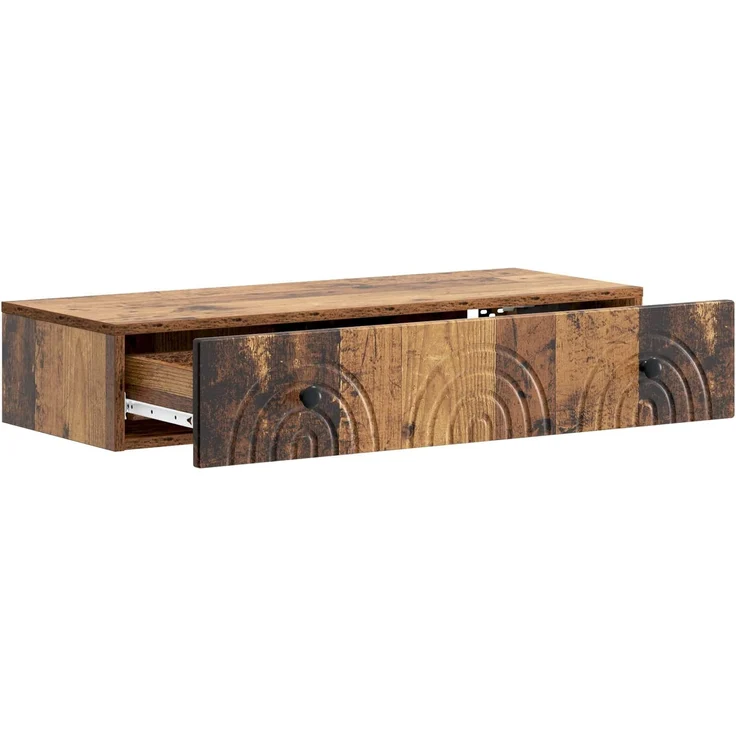 vidaXL Wandmontierter Beistelltisch Altholz 87,5 x 34,5 x 17 cm 898163 – Bild 4