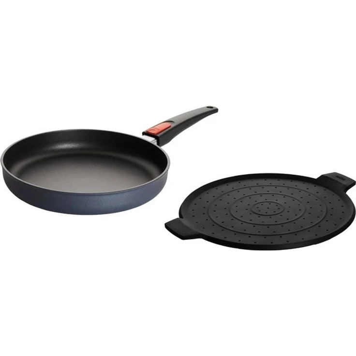WOLL MADE IN GERMANY Pfannen-Set Diamond Lite mit Spritzschutz, Aluminiumguss (Set, 2-tlg), Abnehmbarer Stiel, Antihaftbeschichtet – Bild 4