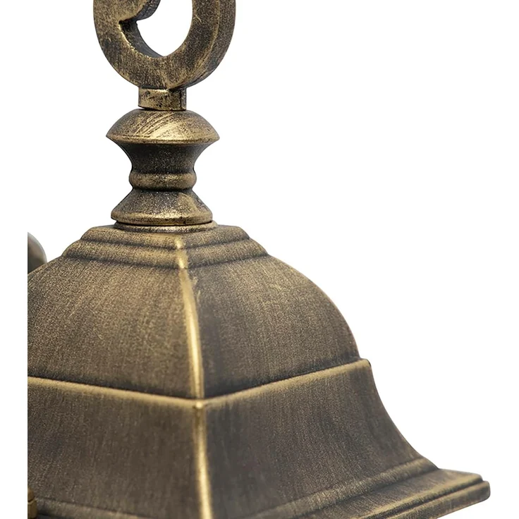 Qazqa Außen-Wandleuchte London, ohne Leuchtmittel, E27, Bronze, Landhaus, Aluminium, 1-flammig – Bild 7