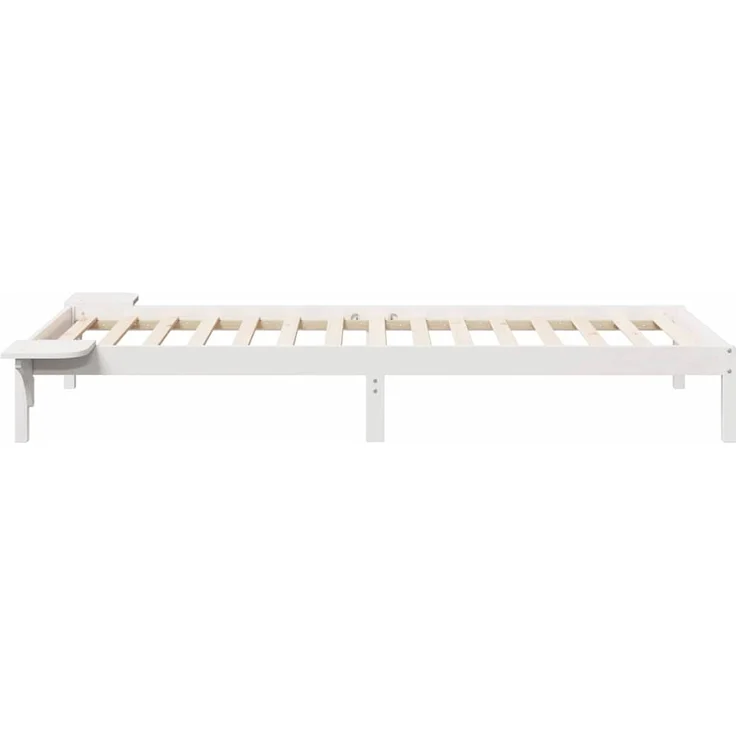vidaXL Bettgestell mit Nachttischen Weiß 80 x 220 cm 873239 – Bild 5