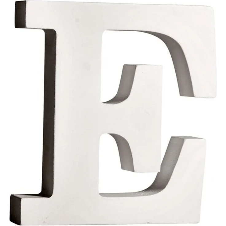 MDF Buchstabe E, FSC 100%, 9,8x2x11cm, weiß