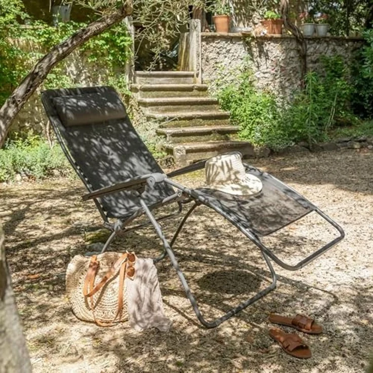 Lafuma RSXA CLIP XL Graphite Acier Relaxliege Batyline® Iso Sonnenliege LFM2057.8717 – Bild 2