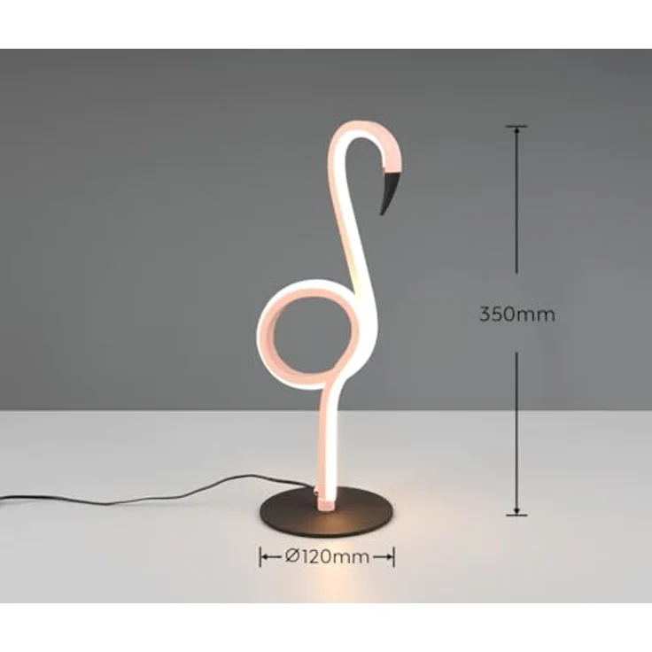 TRIO Ingo, Design Tischleuchte in Pink, Metall mit fest verbautem LED, warmweiß, 6 Watt, 550 Lumen – Bild 6