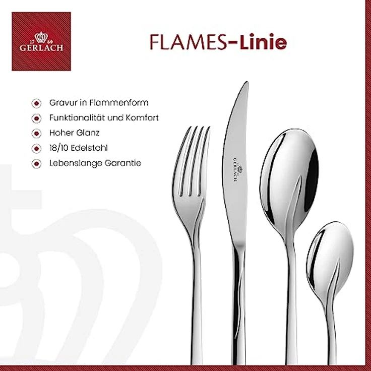 Mondeks Besteckset für den Tisch Flame 24-tlg. – Bild 3