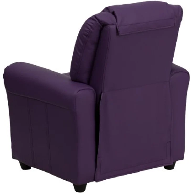 Flash Furniture Cup Holder and Headrest Moderne Kinderliege, violett – Bild 11