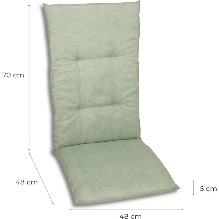 GO-DE Hochlehnerauflage, (Spar-Set, 2 St), Maße ca.: 48 cm x 118 cm x 5 cm – Bild 3