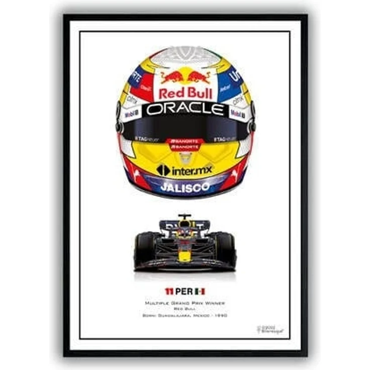 Poster Formel 1 Helme Rennfahrer Gewinner · Deko Print ohne Rahmen - F / 30x40 cm – Bild 4