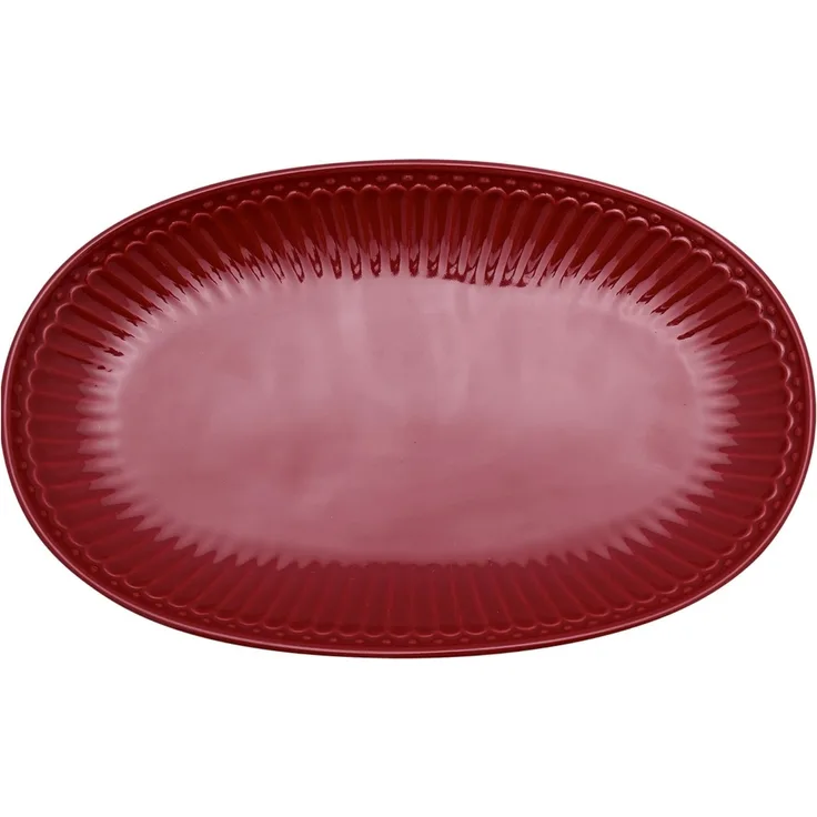 Greengate Salatteller Alice Teller oval claret red 23 cm