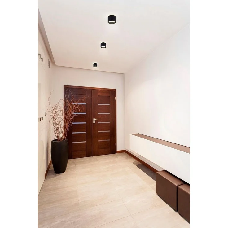 näve LED Deckenspot Trios, getrennt schaltbar, mehrere Helligkeitsstufen, LED fest integriert, Neutralweiß, Warmweiß, Strahler: unten/oben/unten+oben, schwarz – Bild 2