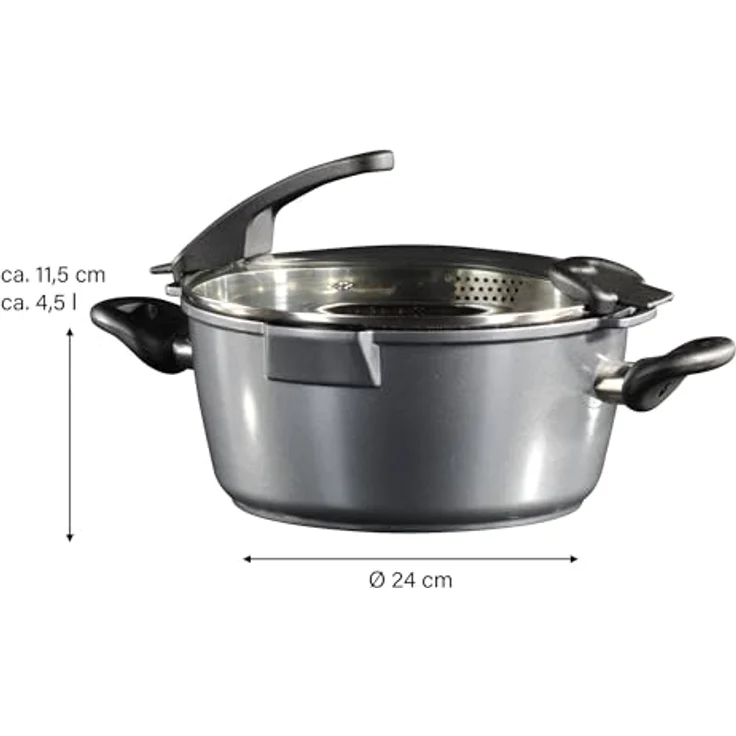 STONELINE Kochtopf, Aluminiumguss (Set, 2-tlg, 1x Topf, 1x Deckel) – Bild 5