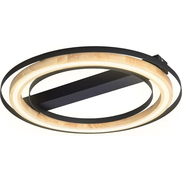 LED Deckenleuchte, Bambus natur, 3 Stufen Dimmer, D 56cm – Bild 5
