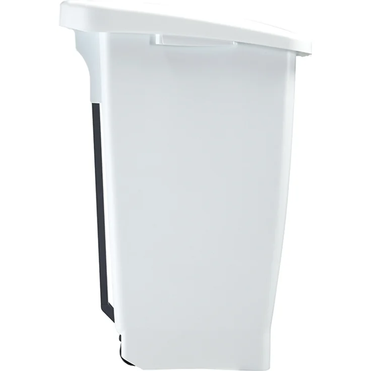 Rossignol 59837 Mobily - fahrbarer Abfallbehälter mit Fußpedal 60 Liter, Farbe Weiß – Bild 4