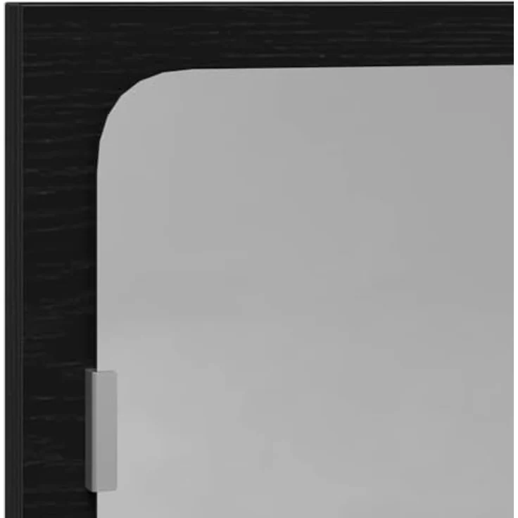 vidaXL Spiegelablage mit Regal Schwarz Eichen-Optik 60 x 10,5 x 37 cm 862525 – Bild 6