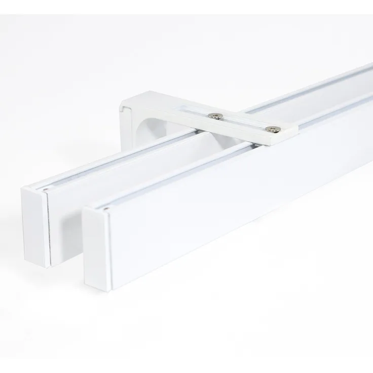 Deco-Raum® Gardinenschiene Innenlauf Loft | Größe: 90cm | Material: Aluminium | Farbe: Weiß