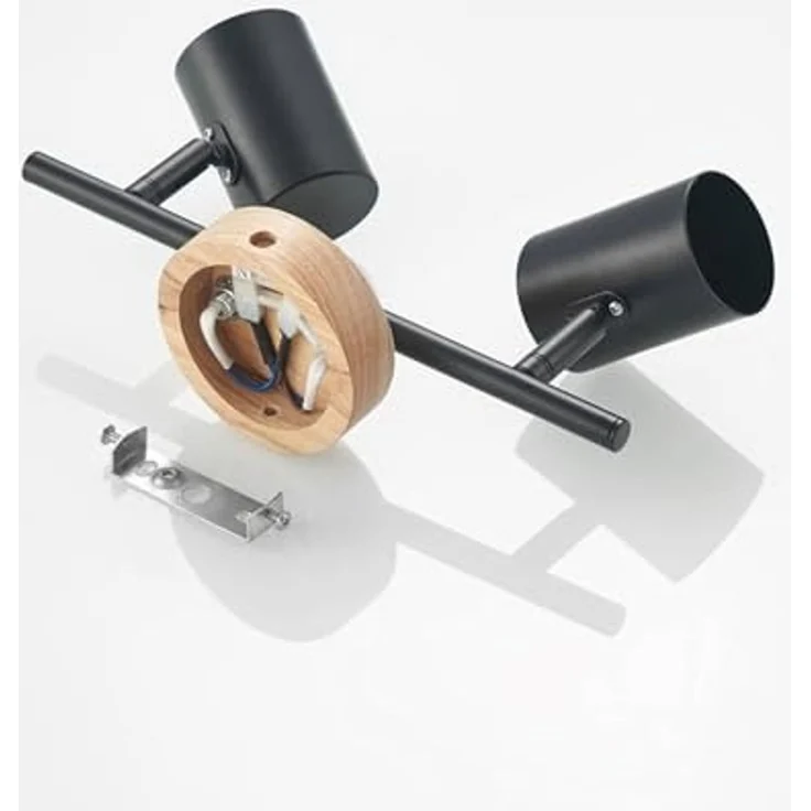 Lindby Deckenleuchten Xiomara, Metall, Schwarz IP20, 2 x 8 W LED – Bild 7