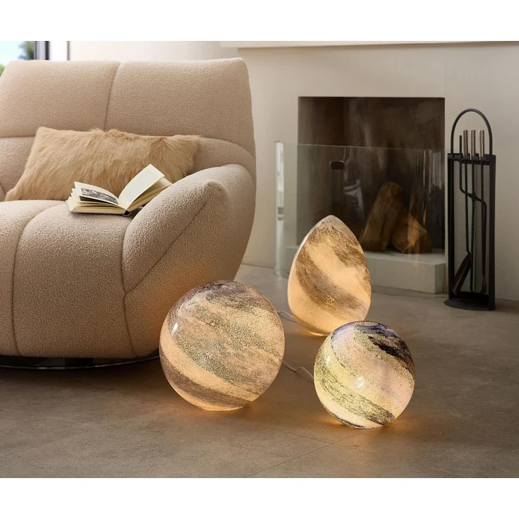 formano Kugelleuchte Marmor, Farbe: Grau, Motiv: Marmor – Bild 2