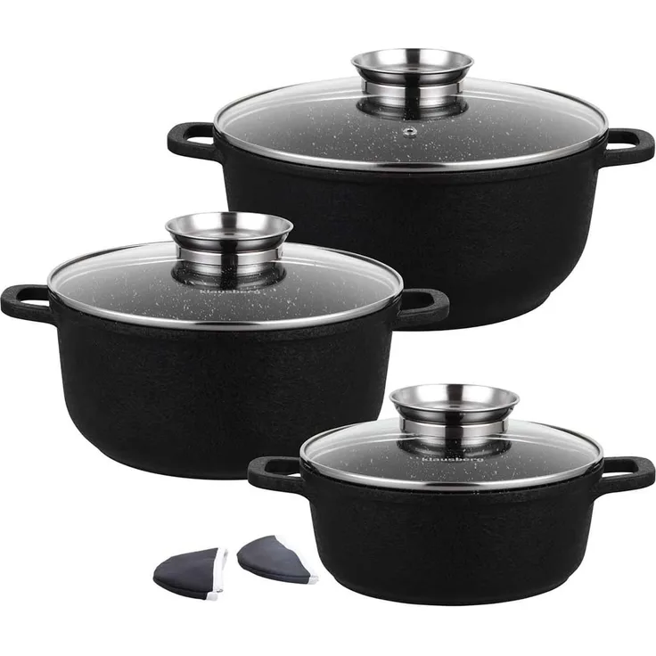 Klausberg Klausberg Set mit 8 Stück Granittöpfen 8723