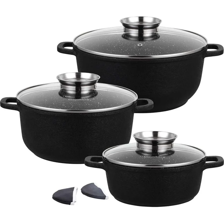 Klausberg Klausberg Set mit 8 Stück Granittöpfen 8723