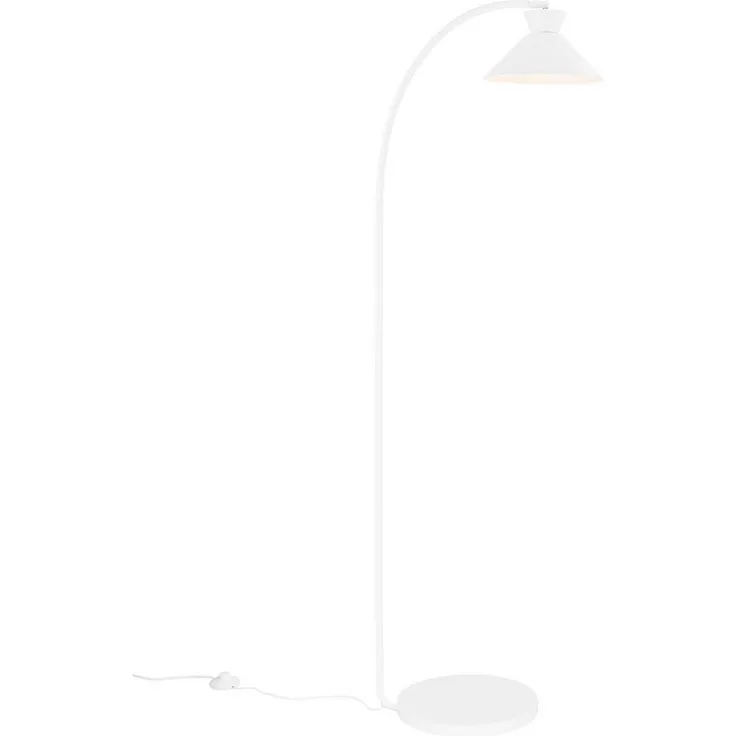 Stehlampe weiss Nordlux Dial E27 mit Fußtrittschalter
