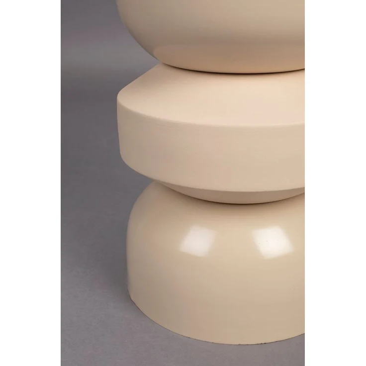 Hocker Apollo Beige, Retro-Design aus Metall von Dutchbone – Bild 8