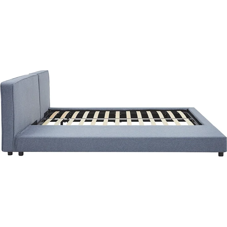 Home Deluxe - Bett mit Ablage GALAXIS - Farbe: Grau, Größe:, mit Matratze H3/H4, 140x200 cm – Bild 2