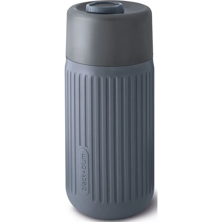 Black+Blum Coffee to go Becher Glas: Thermo-Kaffeebecher Coffee to go Glas, 340 ml, schiefer