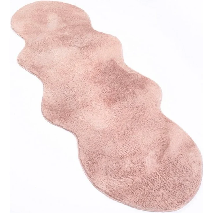 Paco Home Fellteppich Pelt 640, fellförmig, Höhe: 16 mm, Kunstfell, Uni Farben, sehr weicher Flor – Bild 4