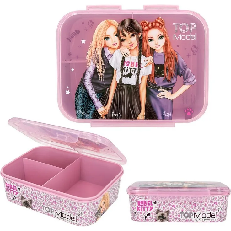 Depesche Brottasche DEPESCHE TOPModel Brotdose REBEL KITTY