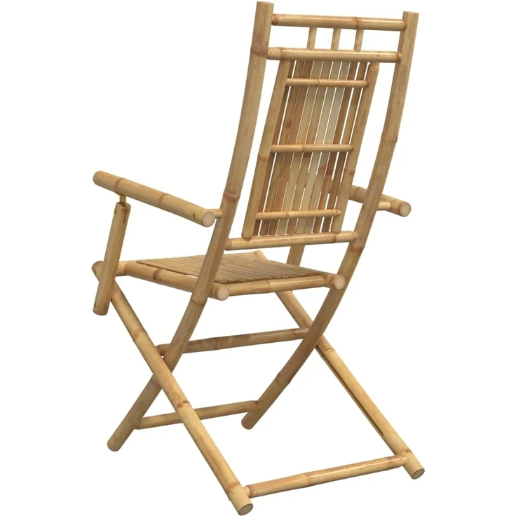 vidaXL Gartenstühle 6 Stk. Klappbar 53x66x99 cm Bambus 3278515 – Bild 6