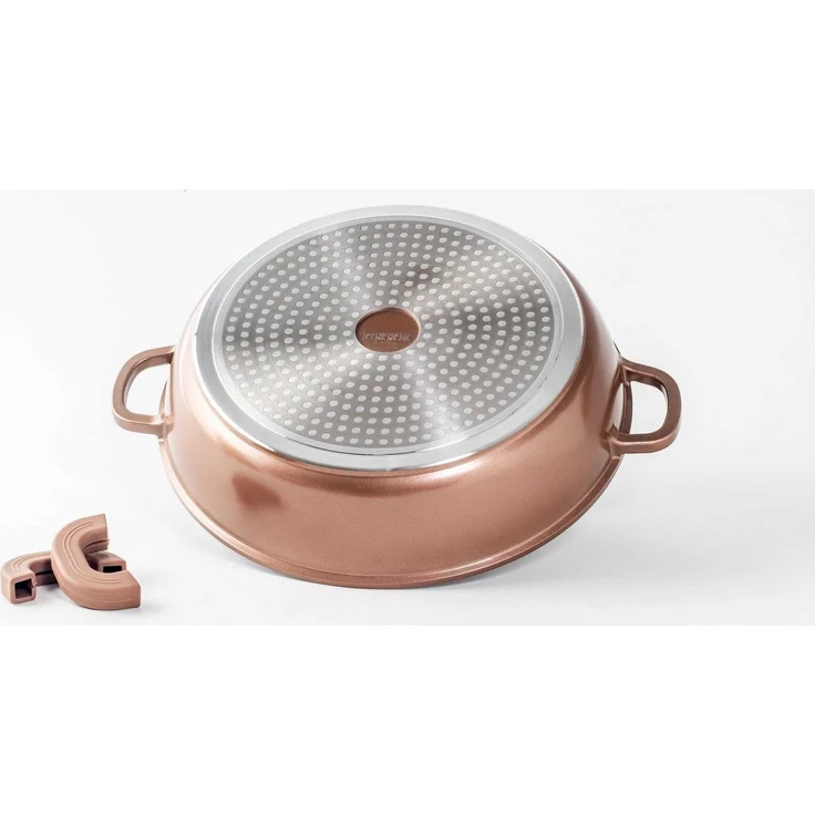 Pfanne Bratpfanne Schmorpfanne Glasdeckel Aluguss Ø28cm PLATINUM copper DAR28 – Bild 3
